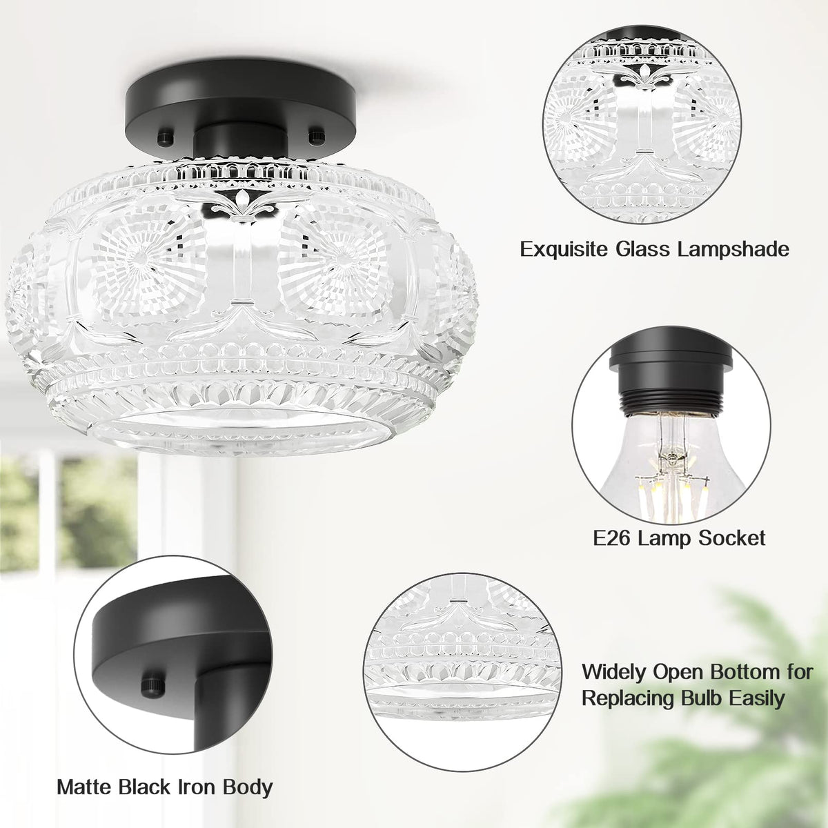 OYKYOHEI dining kitchen ceiling light blends contemporary style with warmth.