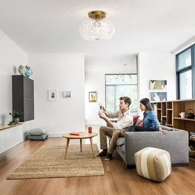 OYKYOHEI kitchen and living room light in gold for versatile styling