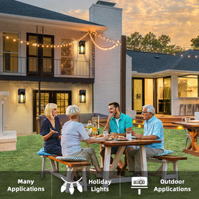 OYKYOHEI weatherproof anti-rust finish keeps outdoor lighting looking new