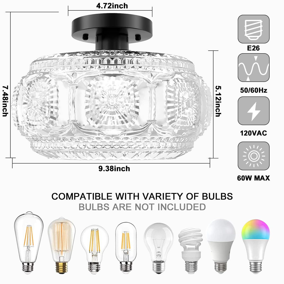 OYKYOHEI vintage modern ceiling fixture blends classic and contemporary styles.