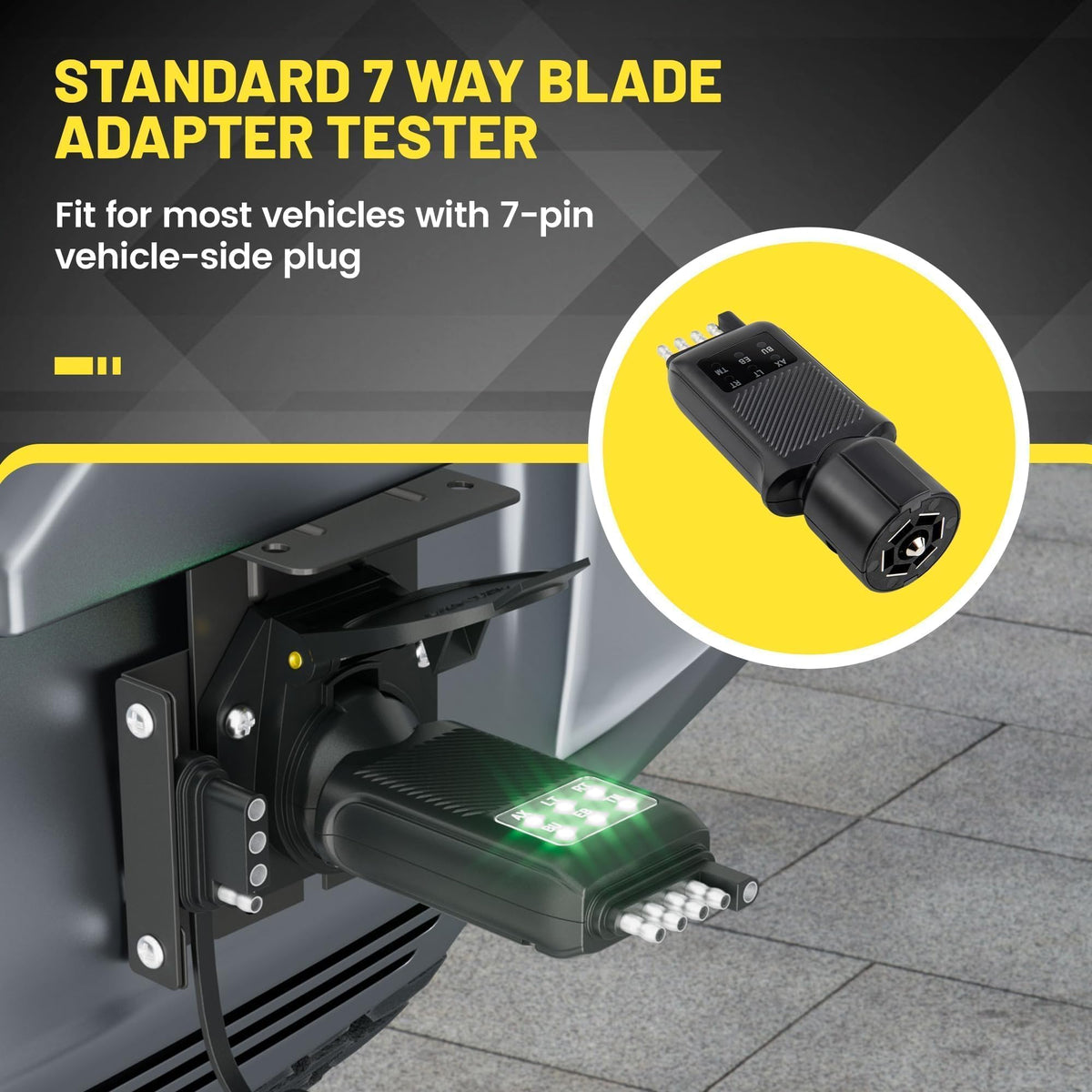 Oyviny trailer tester supports six light functions for taillights and brakes