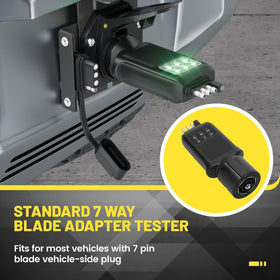 Oyviny trailer tester demonstrates testing of six light functions