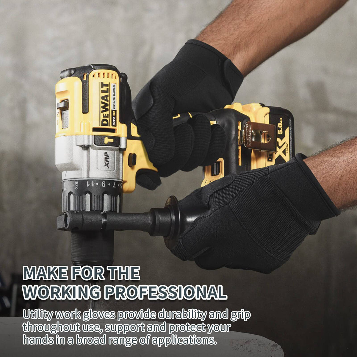 OZERO foam padding knuckles absorb impact during tool use