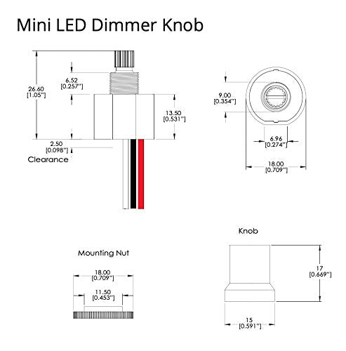 Oznium dimmer knob brightness control improving mood lighting and visibility