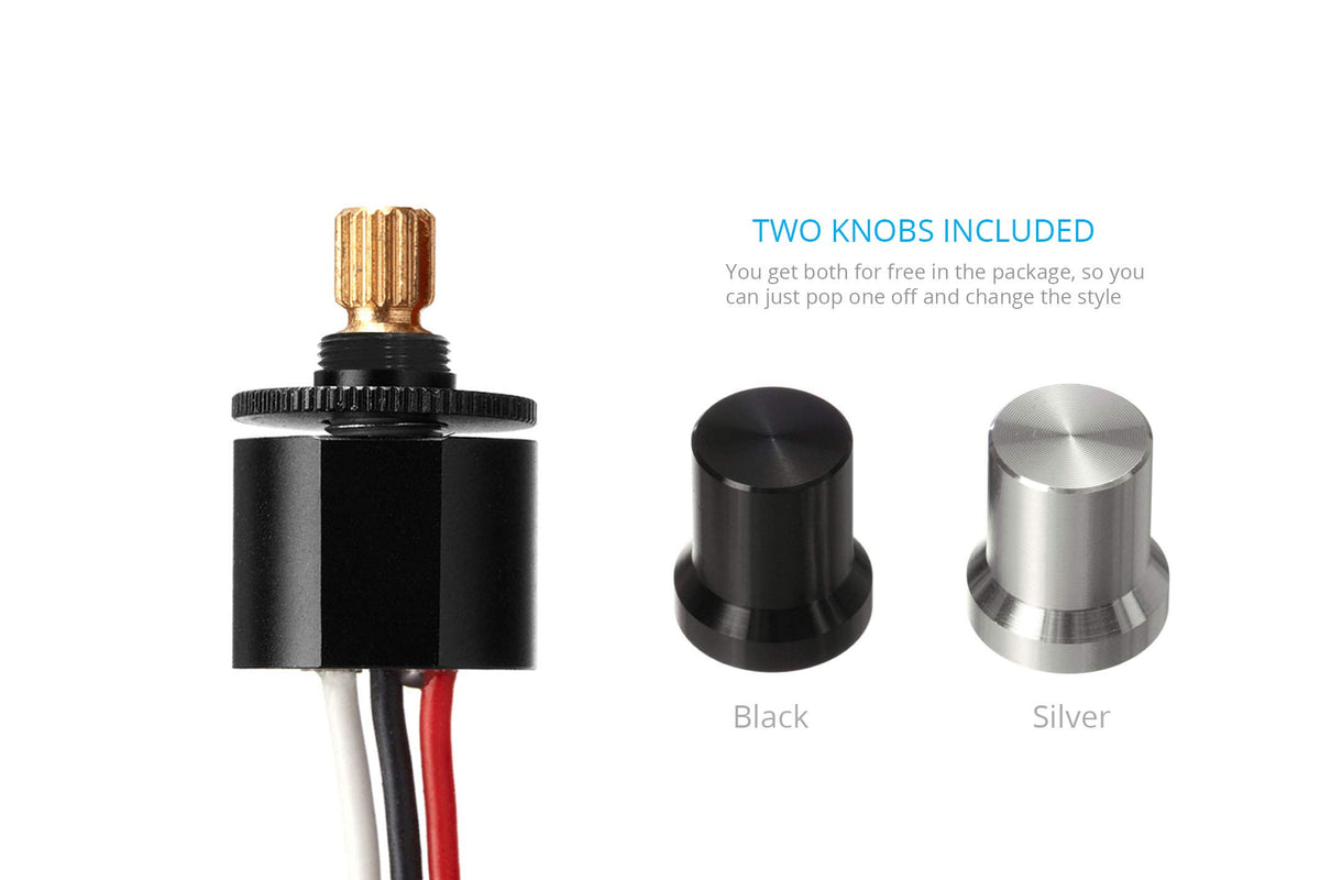 Oznium dimmer knob waterproof housing ready for marine and outdoor use