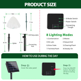 OZS versatile lights suit pathways, balconies, and patios with multiple modes