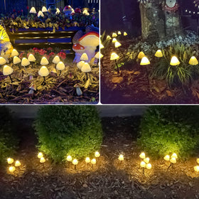 OZS mushroom strings brighten patios with durable weatherproof design