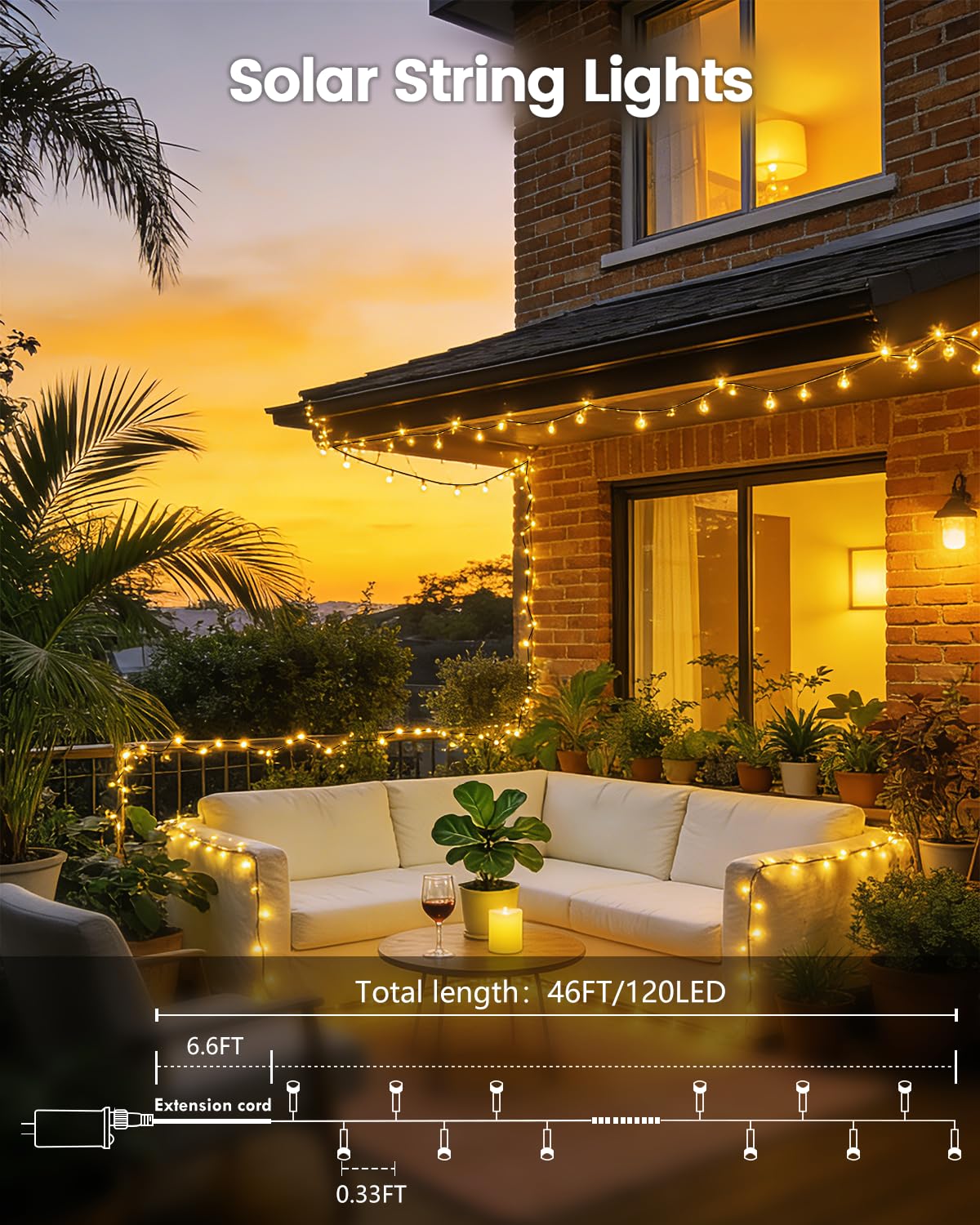 OZS warm white LEDs create inviting outdoor ambience