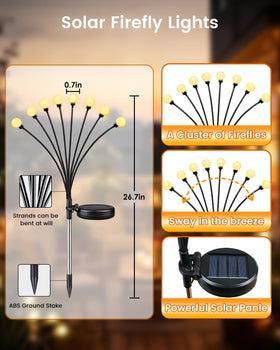 OZS flexible cords let lights sway with the wind for natural movement.