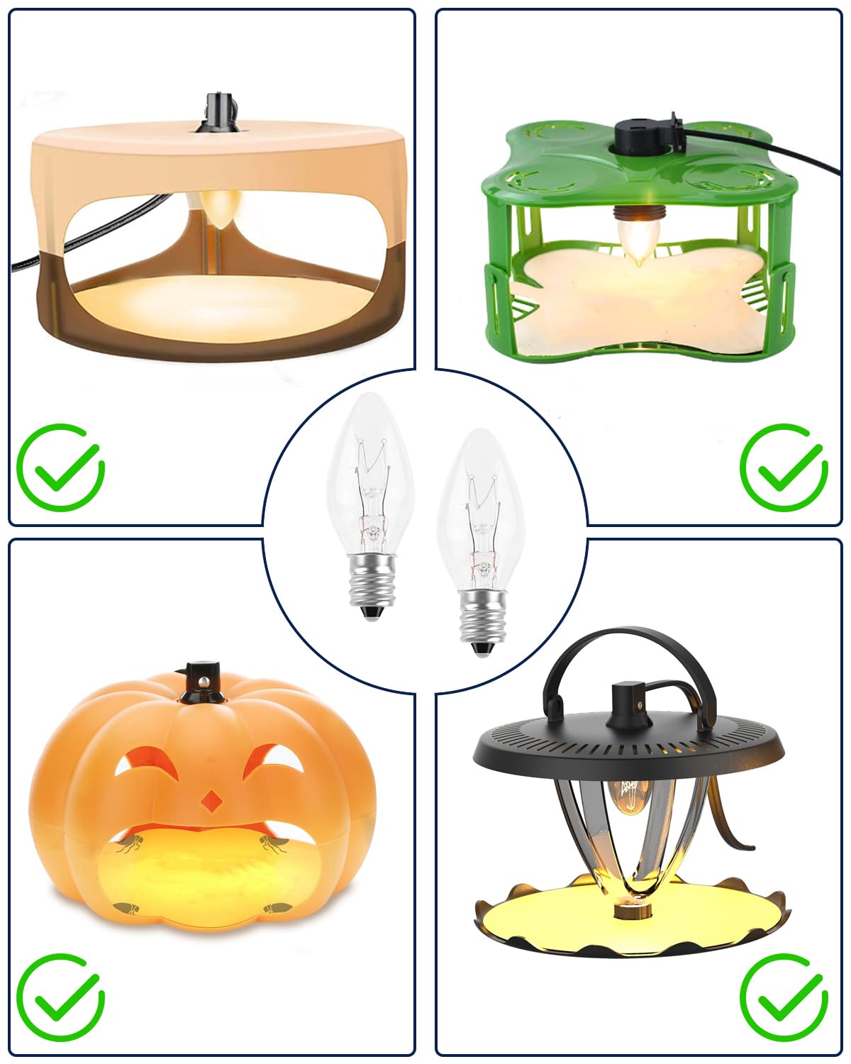 PACETAP E12 base bulbs suitable for chandeliers and fixtures