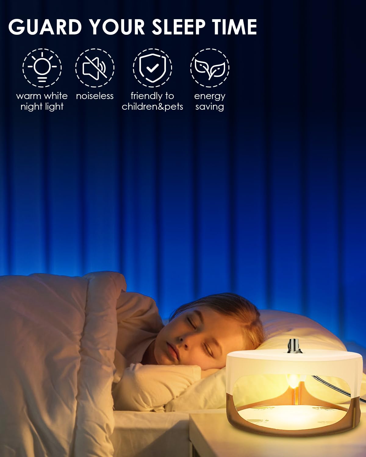 PACETAP warm white 2200K bulbs create soft ambience for night lamps