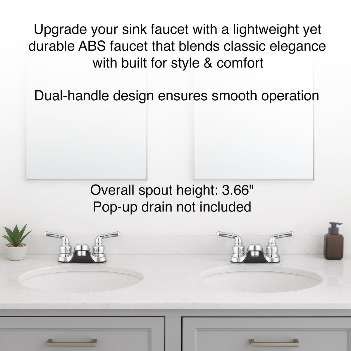 Pacific Bay Lynden durable disk valve helps prevent dripping.