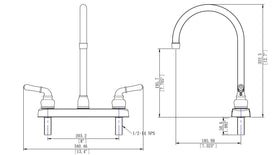 Pacific Bay Lynden easy two-hole installation using basic tools for quick setup