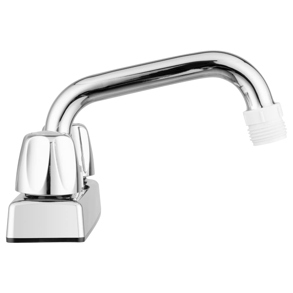 Pacific Bay Lynden faucet with garden hose adapter enables easy replenishment.