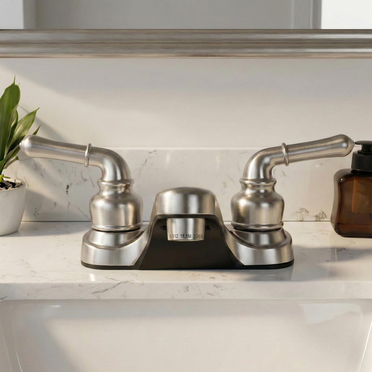 Pacific Bay Lynden metallic plating over ABS for durable finish.