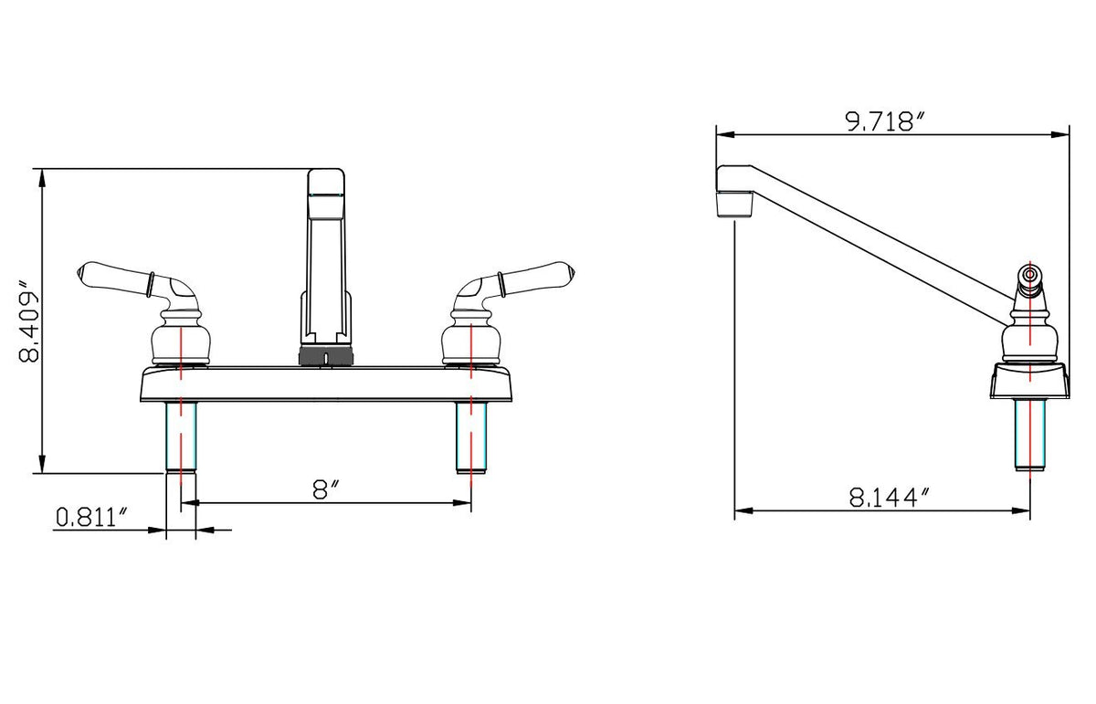 Pacific Bay PB-K14CP delivers up to 2 GPM flow for efficient filling