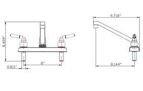 Pacific Bay PB-K14CP delivers up to 2 GPM flow for efficient filling