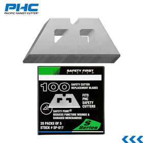 Pacific Handy Cutter SP017 sharp edge blades ensure clean, controlled box opening.