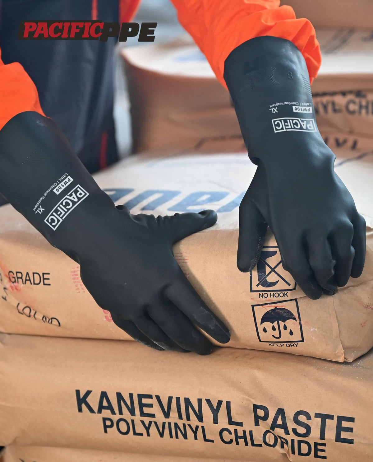 CE-compliant PACIFIC PPE gloves with phthalate-free materials for safer handling