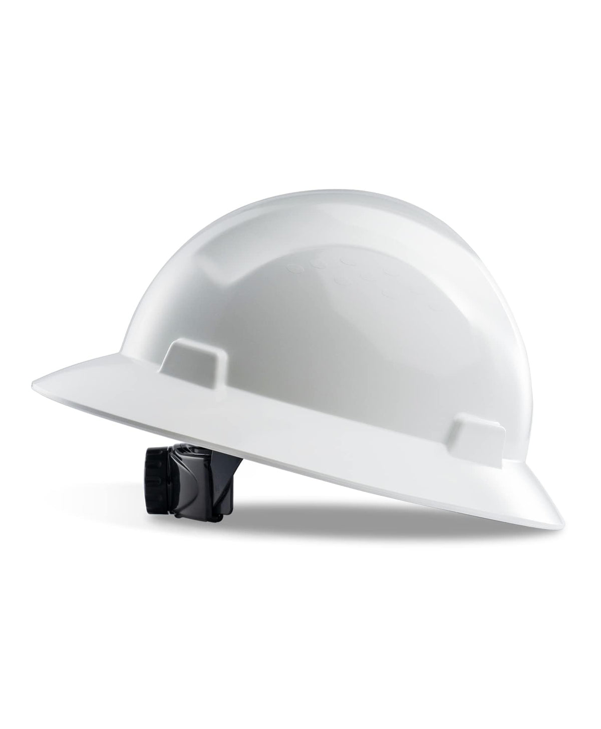 PACIFIC PPE full-brim hard hat front view for enhanced head protection during outdoor work.