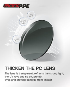 Pacific PPE UV protection welding glasses shield eyes outdoors
