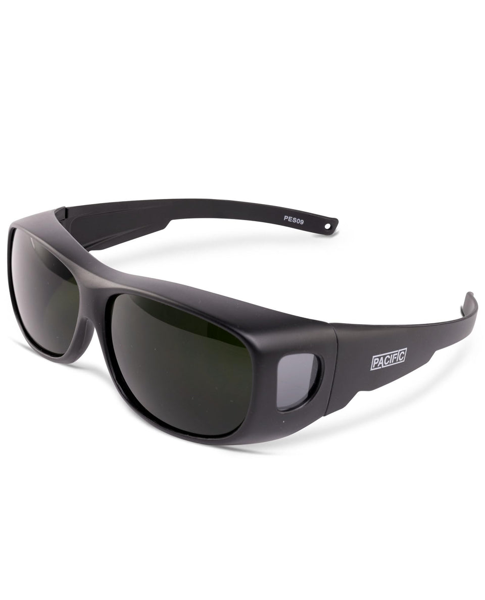 Pacific PPE welding glasses with wraparound lenses for full eye protection