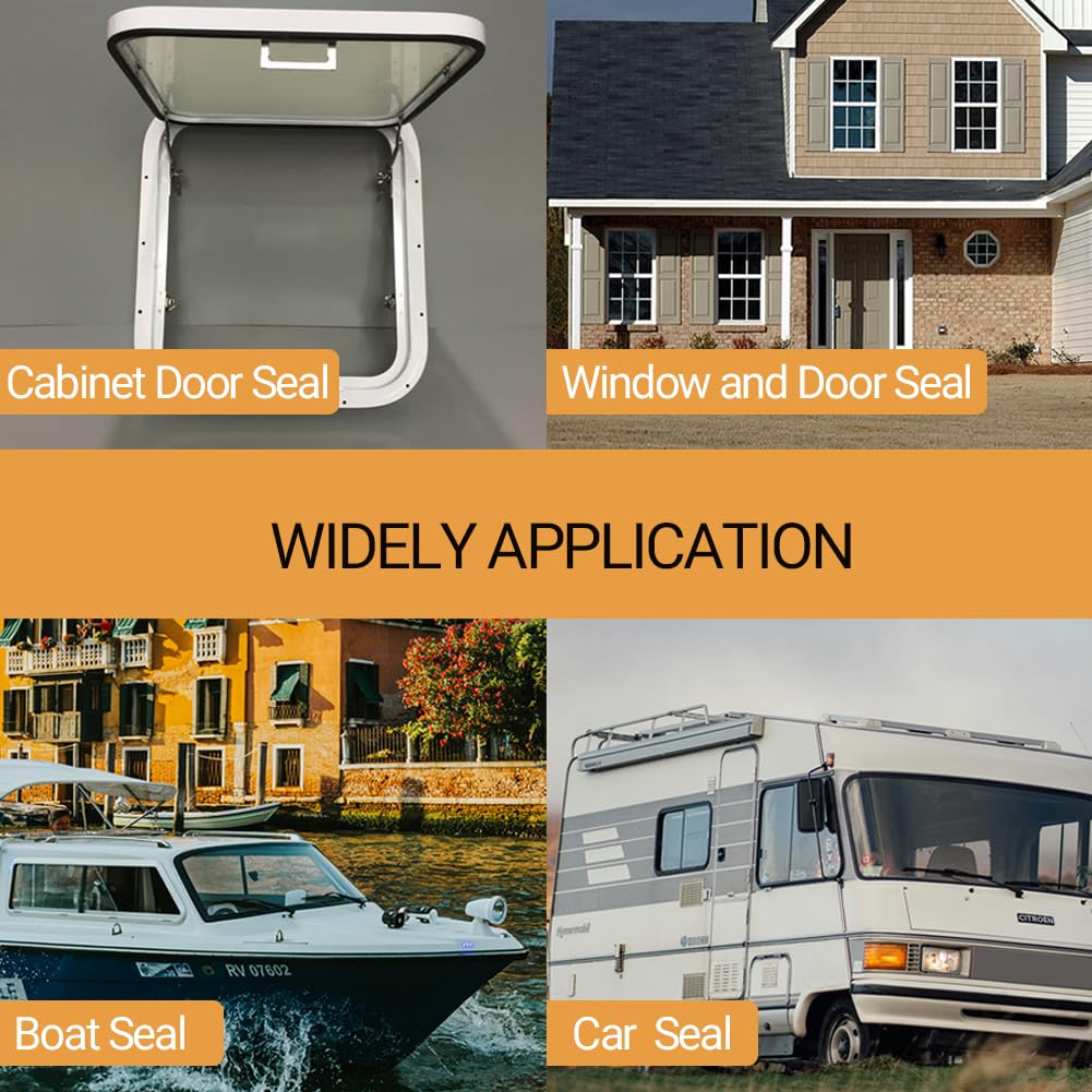 PACIXU auto window seal installed on vehicle, RV, or trailer