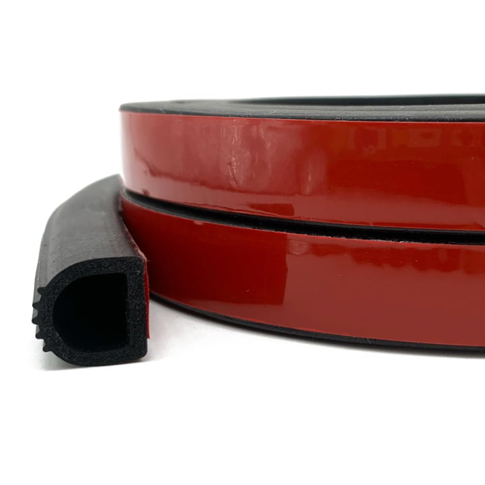 PACIXU D Shape weather strip roll provides a durable door and window seal