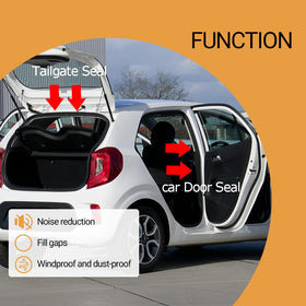 PACIXU foam seal on garage door edge reduces wind and dust
