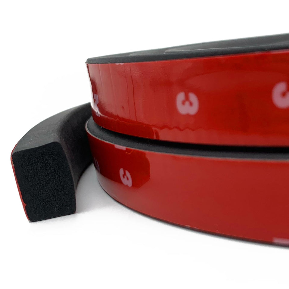 PACIXU rubber weather stripping with self-adhesive door seal reduces drafts and noise.