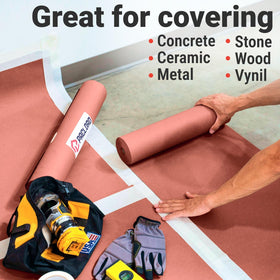 Paclord rosin paper offers a light moisture barrier for underlying floors.