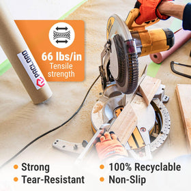 Paclord USA-made floor protection roll ready for job sites.