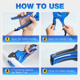 Pacmann ergonomic handle reduces fatigue during long cuts