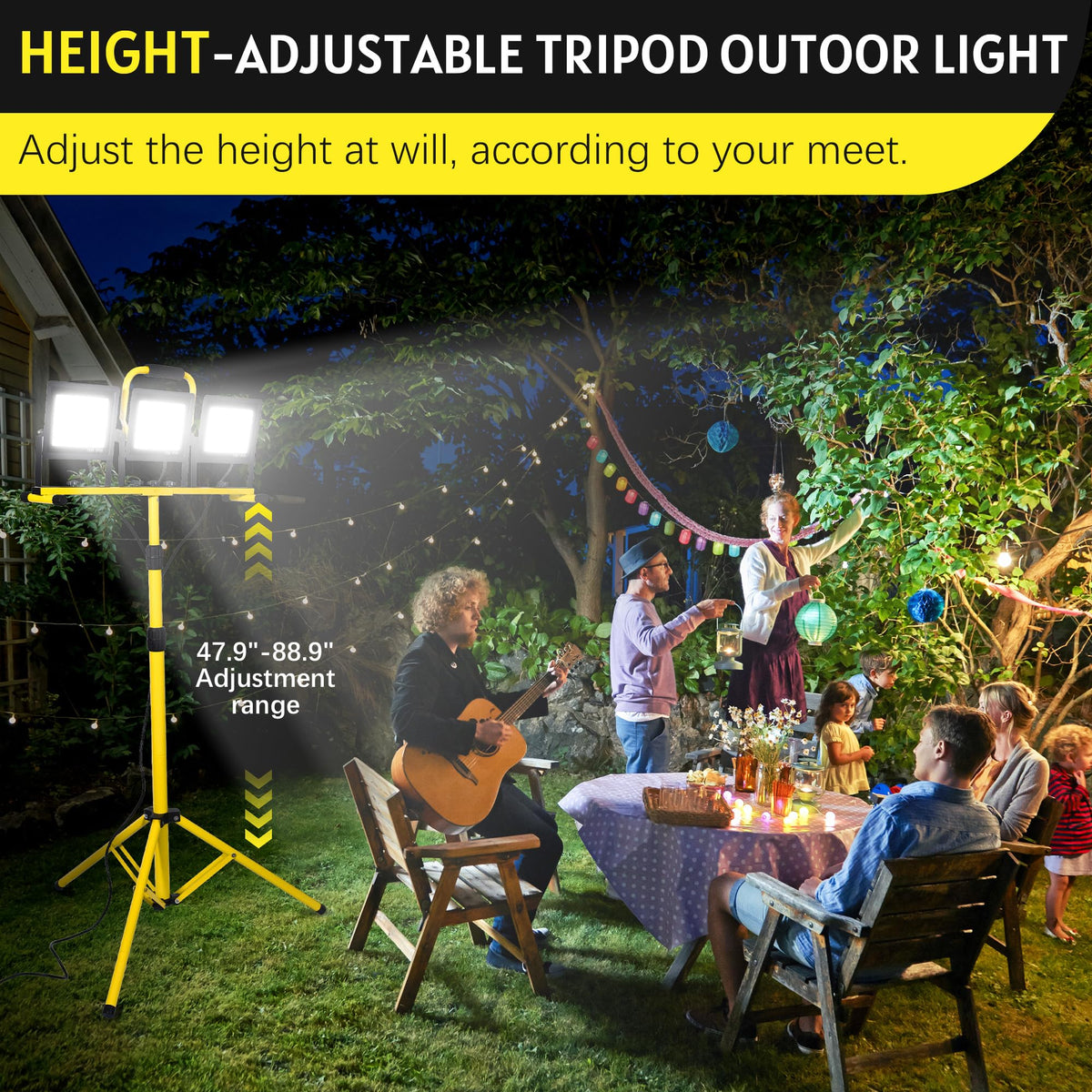 Cast aluminum housing and tempered glass for rugged durability.