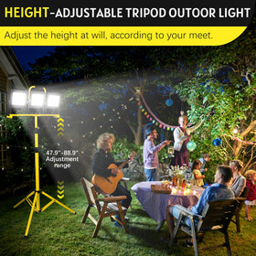 Cast aluminum housing and tempered glass for rugged durability.
