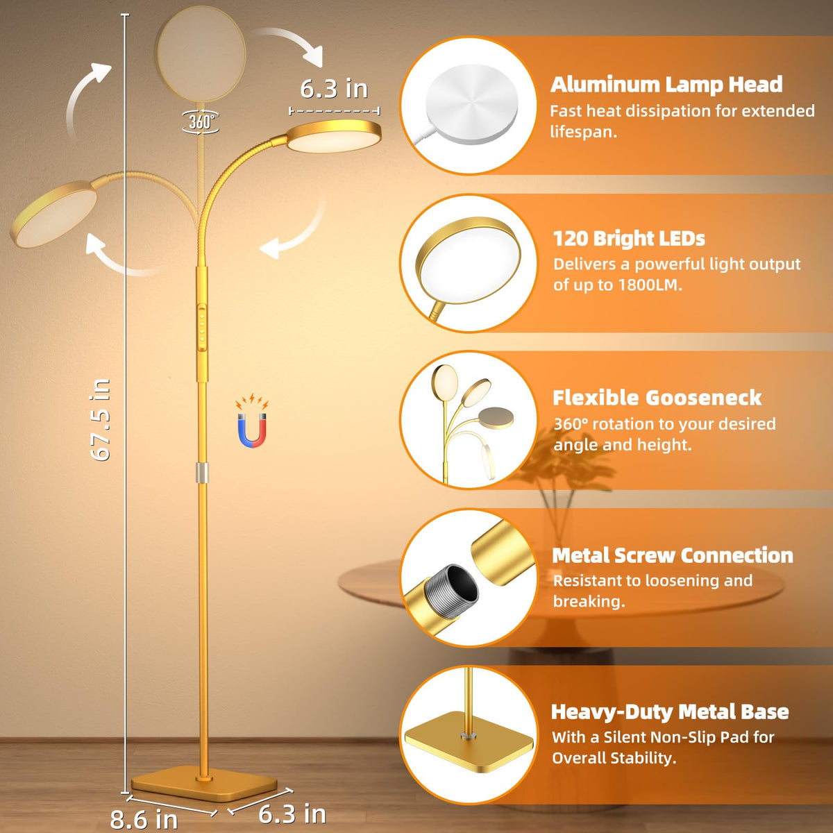 PACOVY remote control allows easy lighting adjustments from a distance.