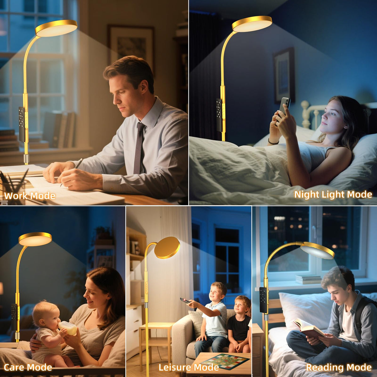 PACOVY lamp includes timer and memory for convenient use.
