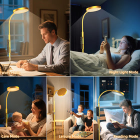 PACOVY lamp includes timer and memory for convenient use.