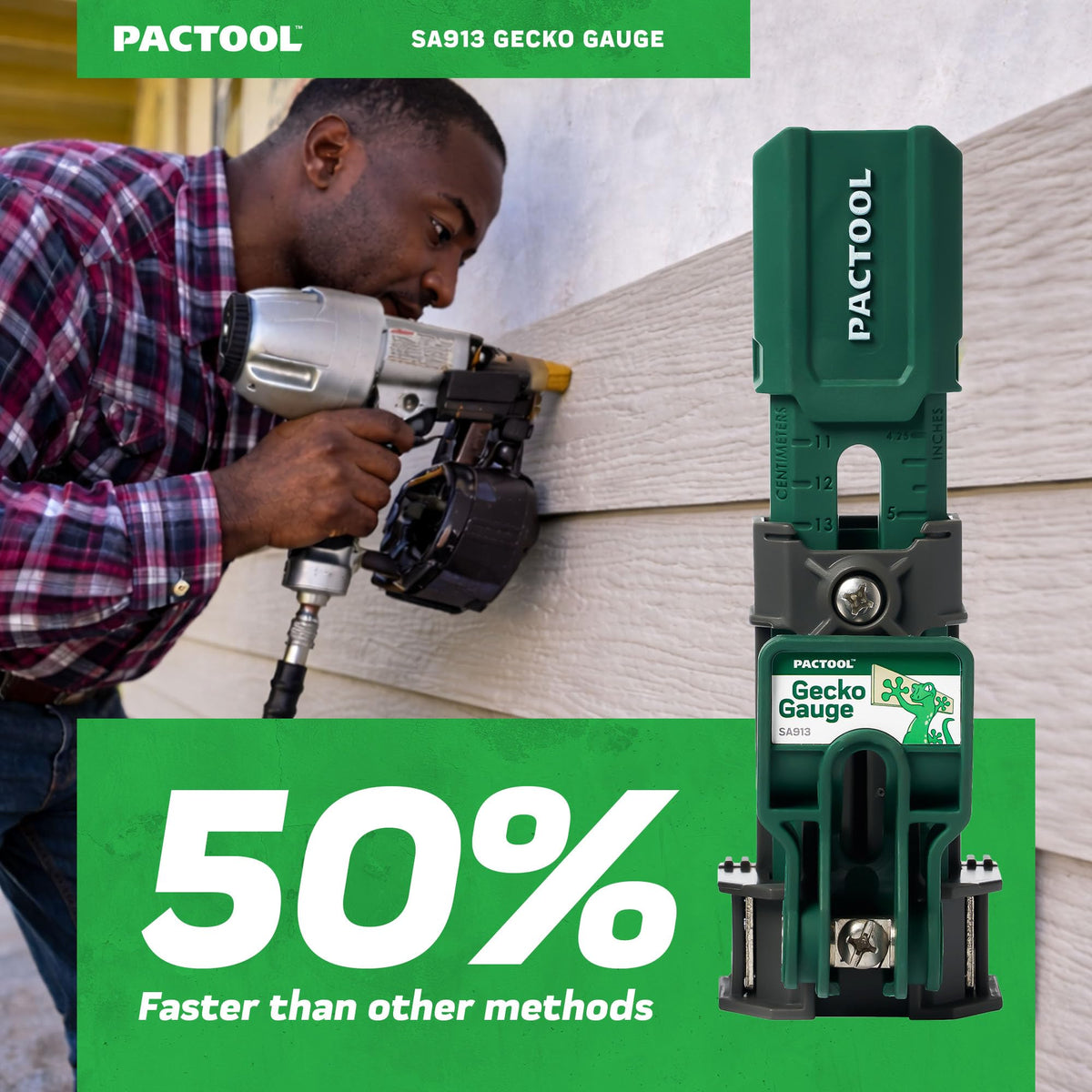 PacTool Gecko Gauge offers heavy duty support for 12 foot boards.