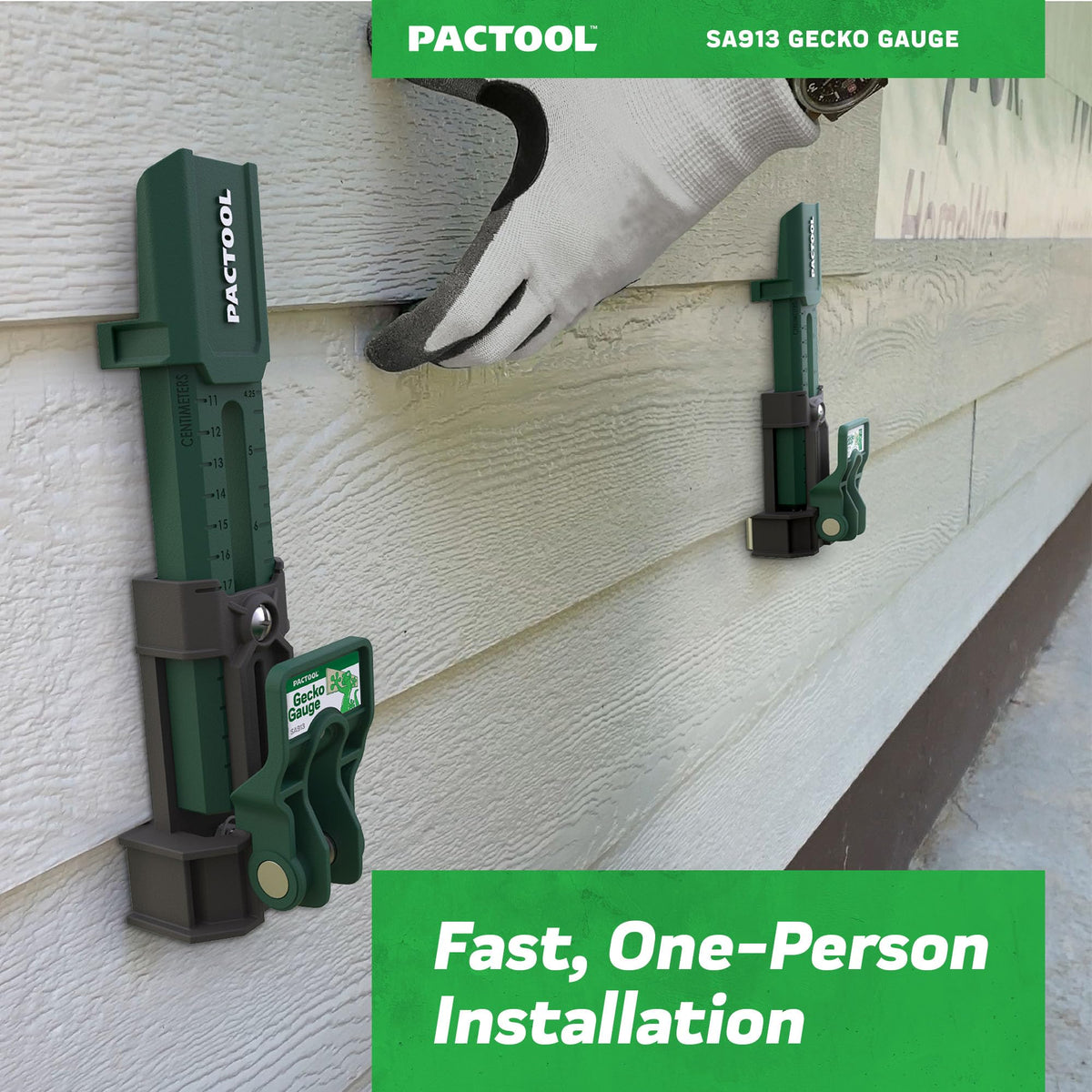 PacTool Gecko Gauge includes two adjustable clamps for versatile setup.