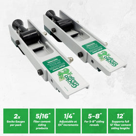 PacTool SA902 Gecko Gauge adjustable 5in reveal for precise fiber cement spacing