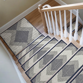PADOOR durable blue stair treads provide lasting cushioning.