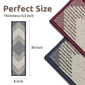 PADOOR blue 3D-weave stair treads enhance safety and style.