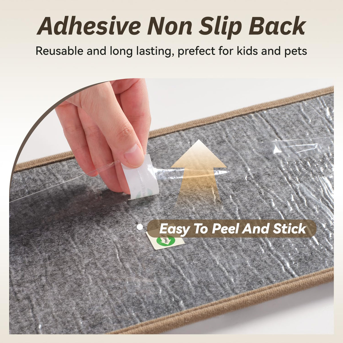 PADOOR polypropylene treads offer durable protection against traffic.