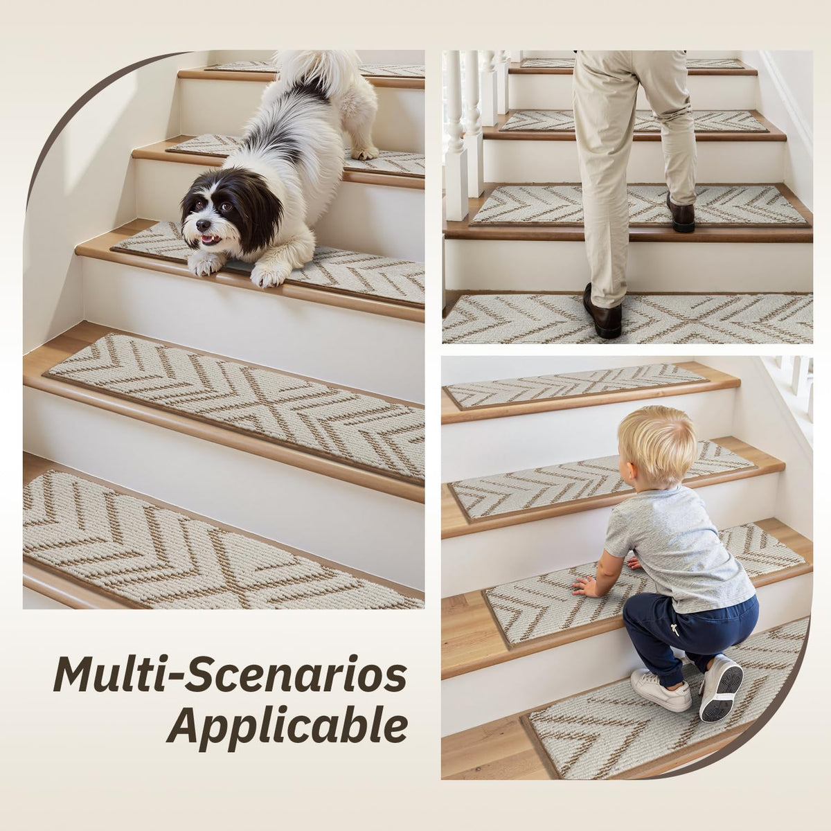 PADOOR treads assist kids, elders, and pets with safer stairs.