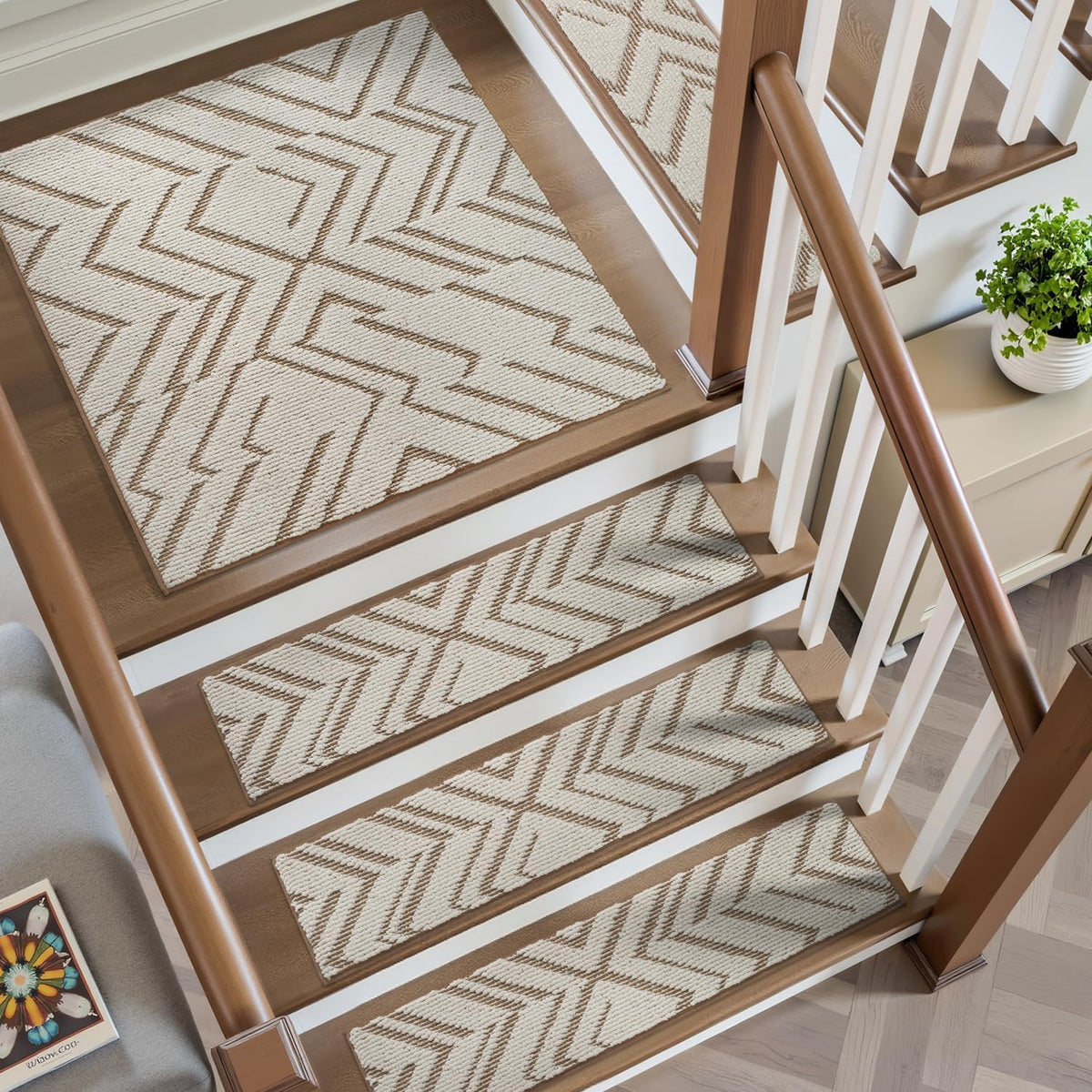 PADOOR stair treads reduce noise for quieter stair movement.