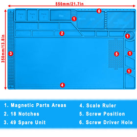 PAFOWO magnetic areas help organize screws and small parts for quicker repairs