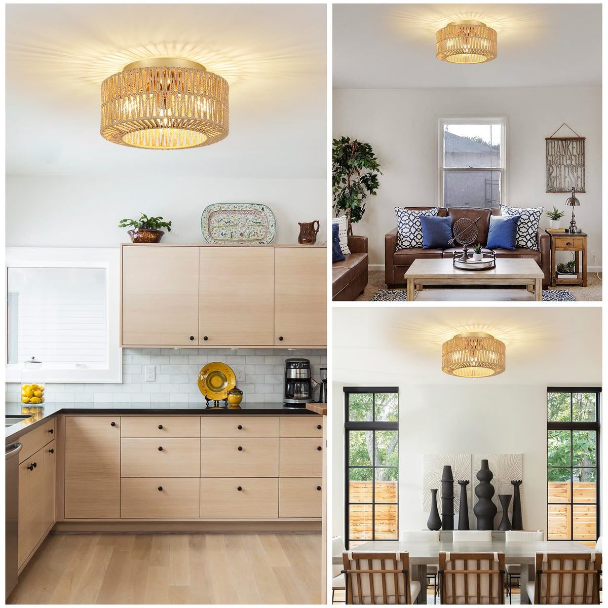 PAUFUL entryway round ceiling light brightens hallways with a welcoming glow