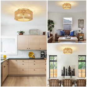 PAUFUL entryway round ceiling light brightens hallways with a welcoming glow