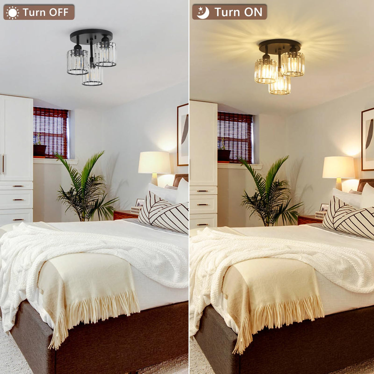 PAUFUL open-design ceiling light distributes light evenly across space.
